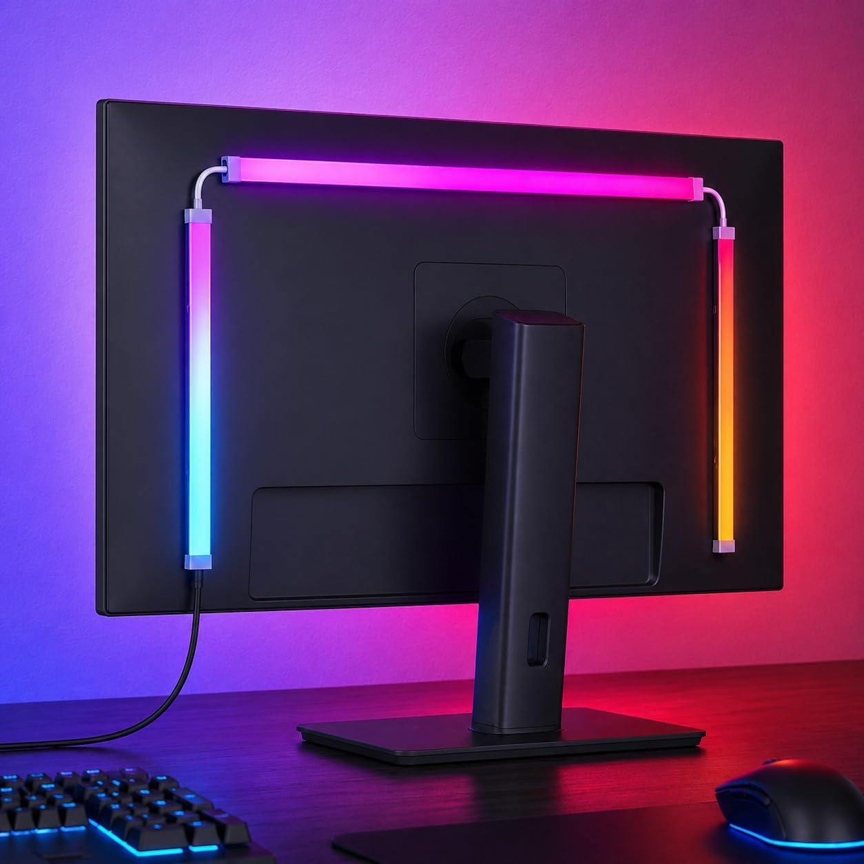 RGB Monitor Backlights setup photo